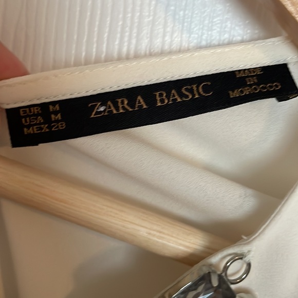Zara Basics jewelled collar blouse - Picture 6 of 6